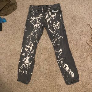 Hollister bleach splattered skinny jeans